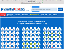 Tablet Screenshot of poslancinrsr.sk